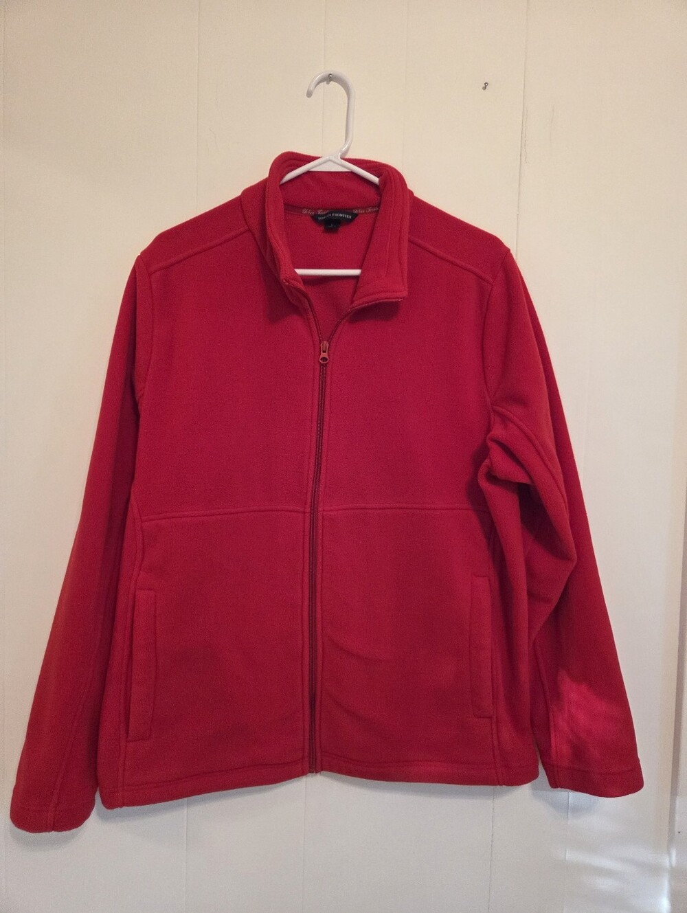 WOMENS Red Full-Zip Fleece Jacket